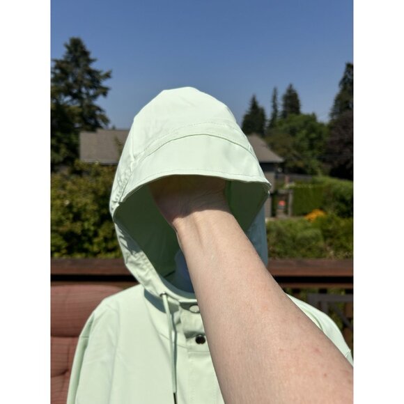 Rains Unisex Rain Jacket, Waterproof, Color Mineral Green, Size Large & X-Large - Picture 9 of 11